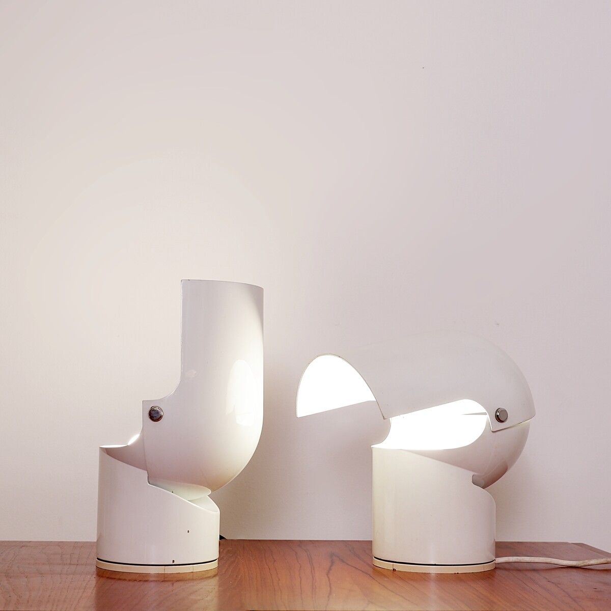 Pileino Table Lamps by Gae Aulenti for Artemide, 1972, Set of 2