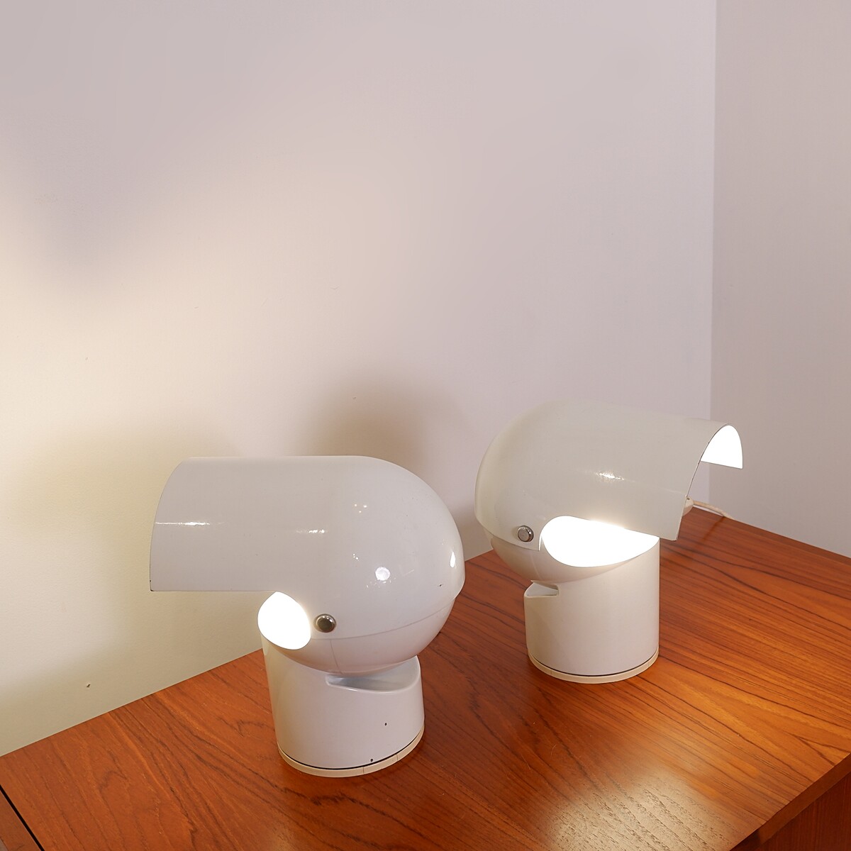 Pileino Table Lamps by Gae Aulenti for Artemide, 1972, Set of 2