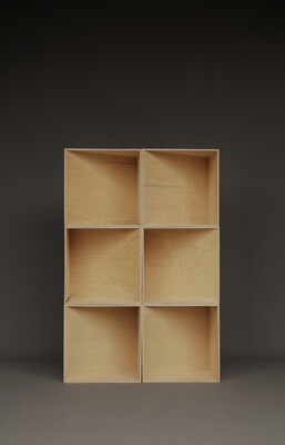 Plywood Minimalist fold-out Artwork. 1990s