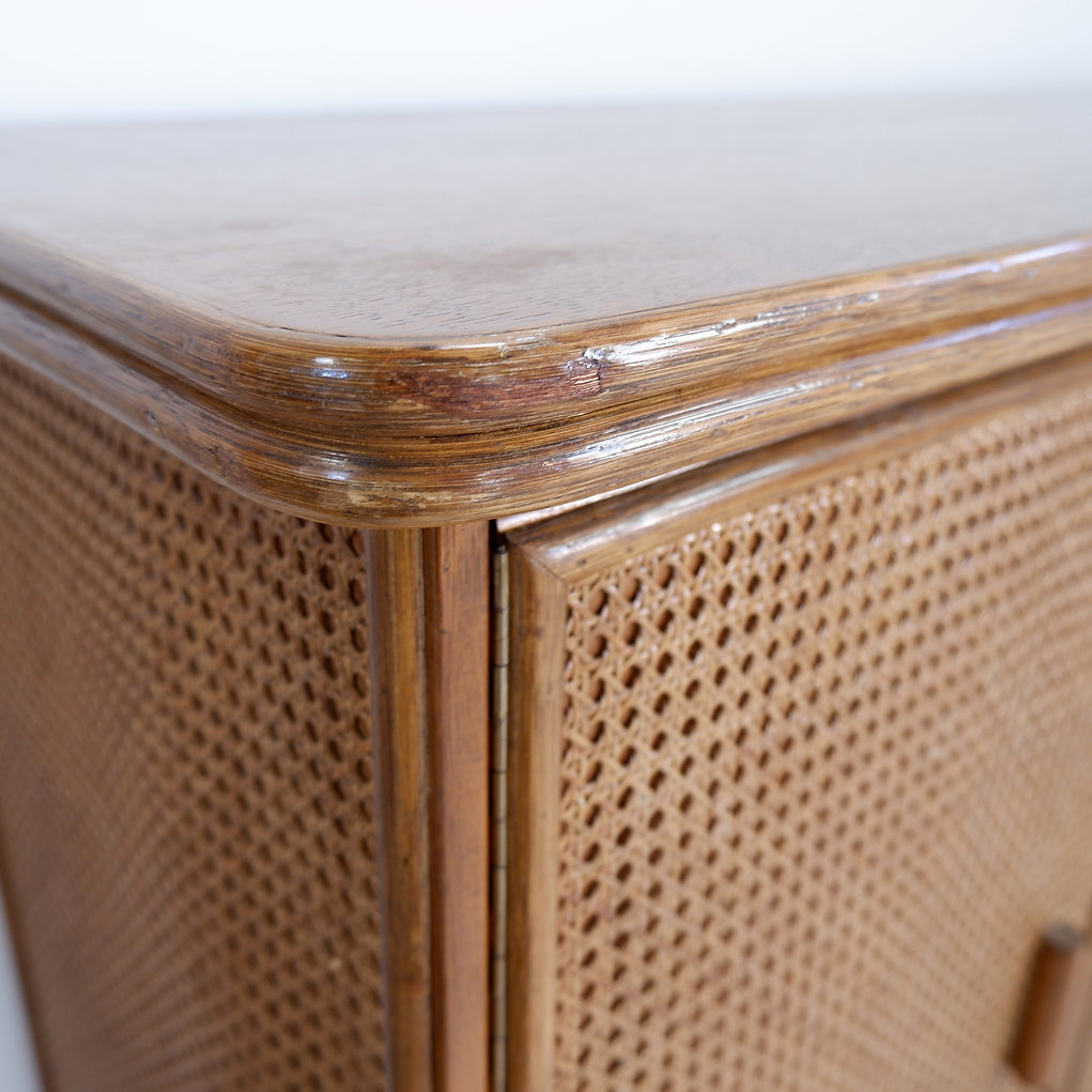 Rattan and Wicker Sideboard - 1960s