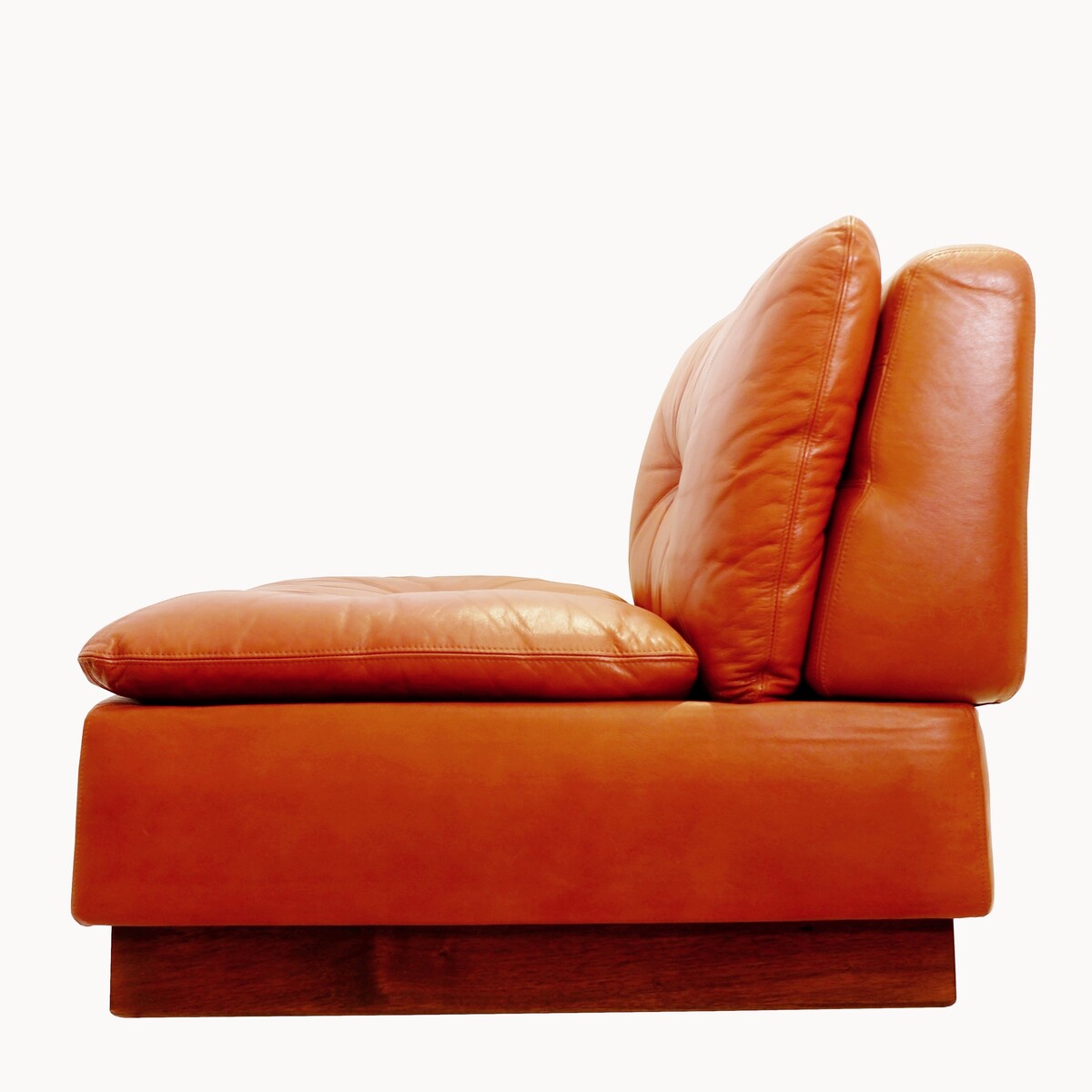 Saporiti Modular Lounge Set in Cognac Leather - 4+1 armchair