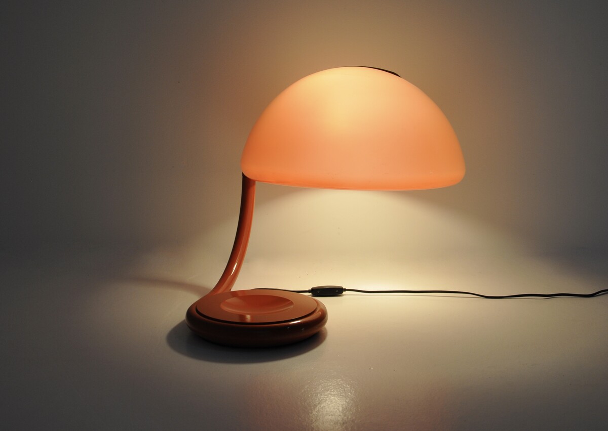 Serpente Table Lamp by Elio Martinelli for Martinelli Luce, 1960s