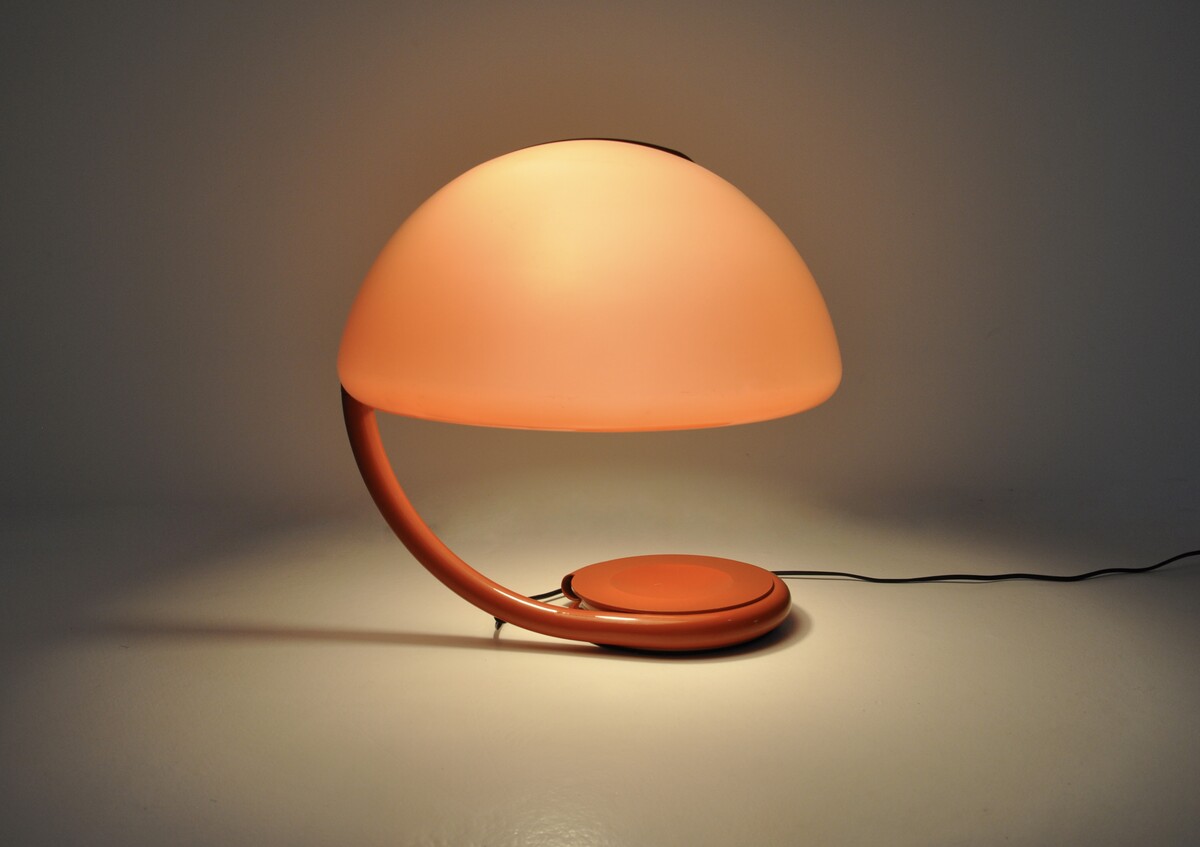 Serpente Table Lamp by Elio Martinelli for Martinelli Luce, 1960s