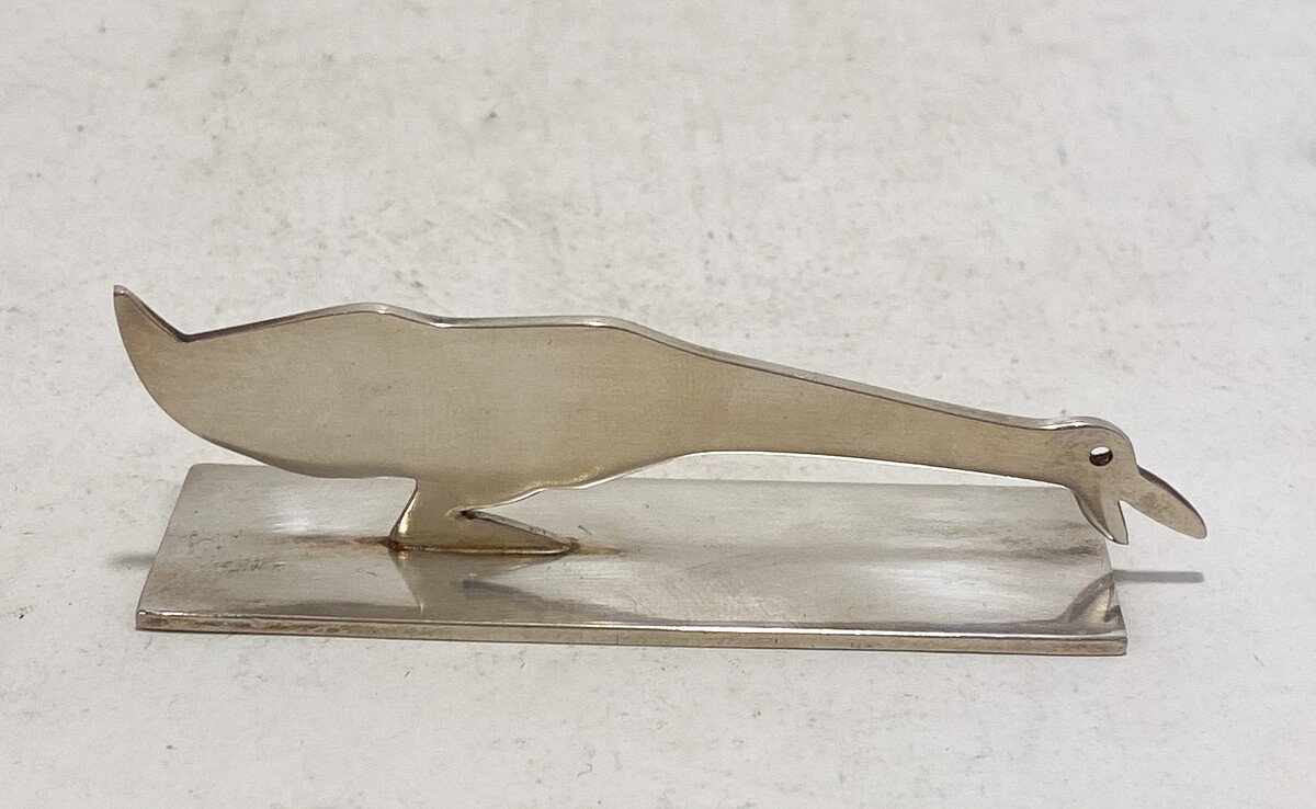 set of 12 art deco silver cutlery holders animals by Yorel, 1930s