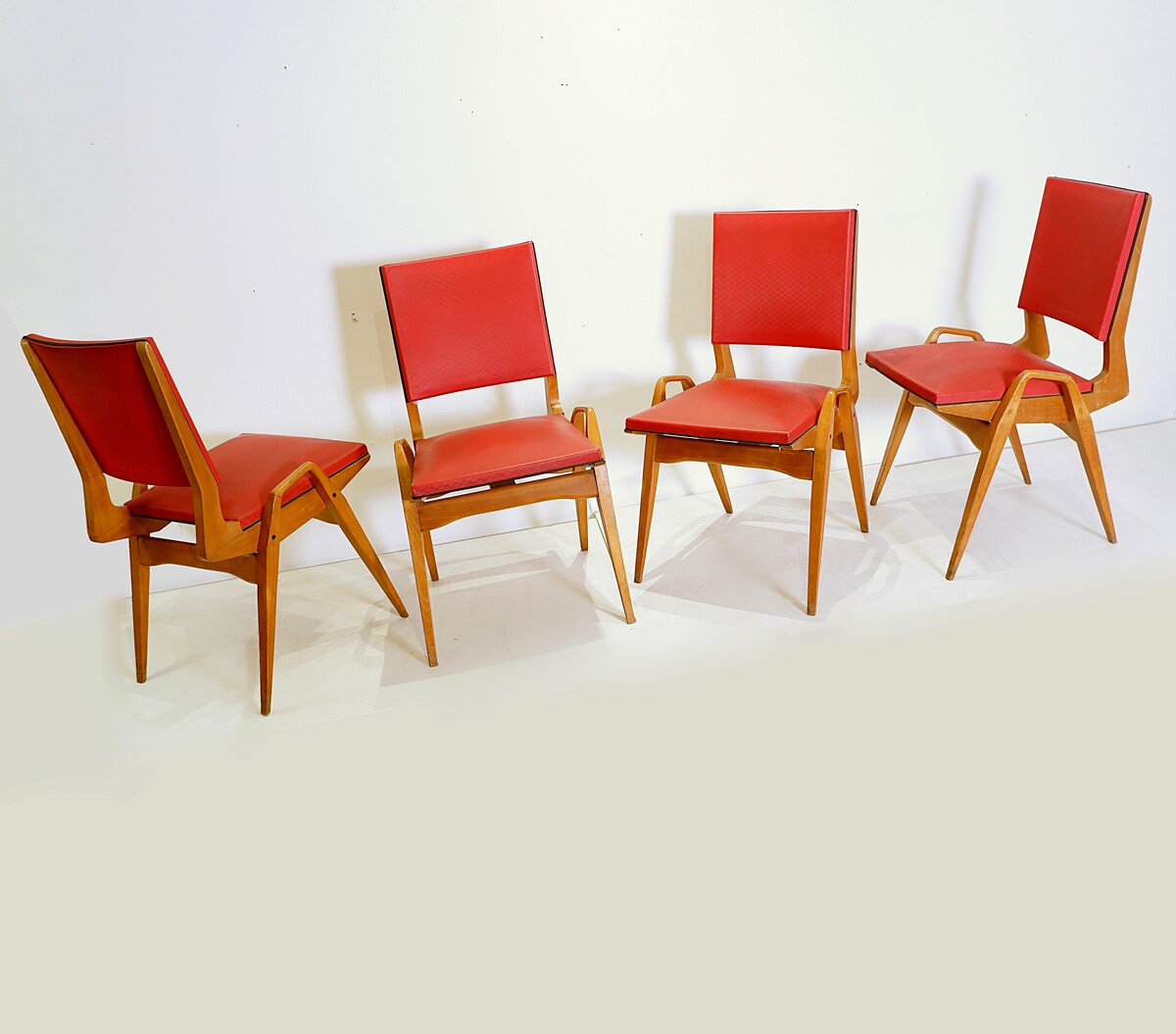 Set of 4 Mid century Chairs by Maurice Pré - 1950s