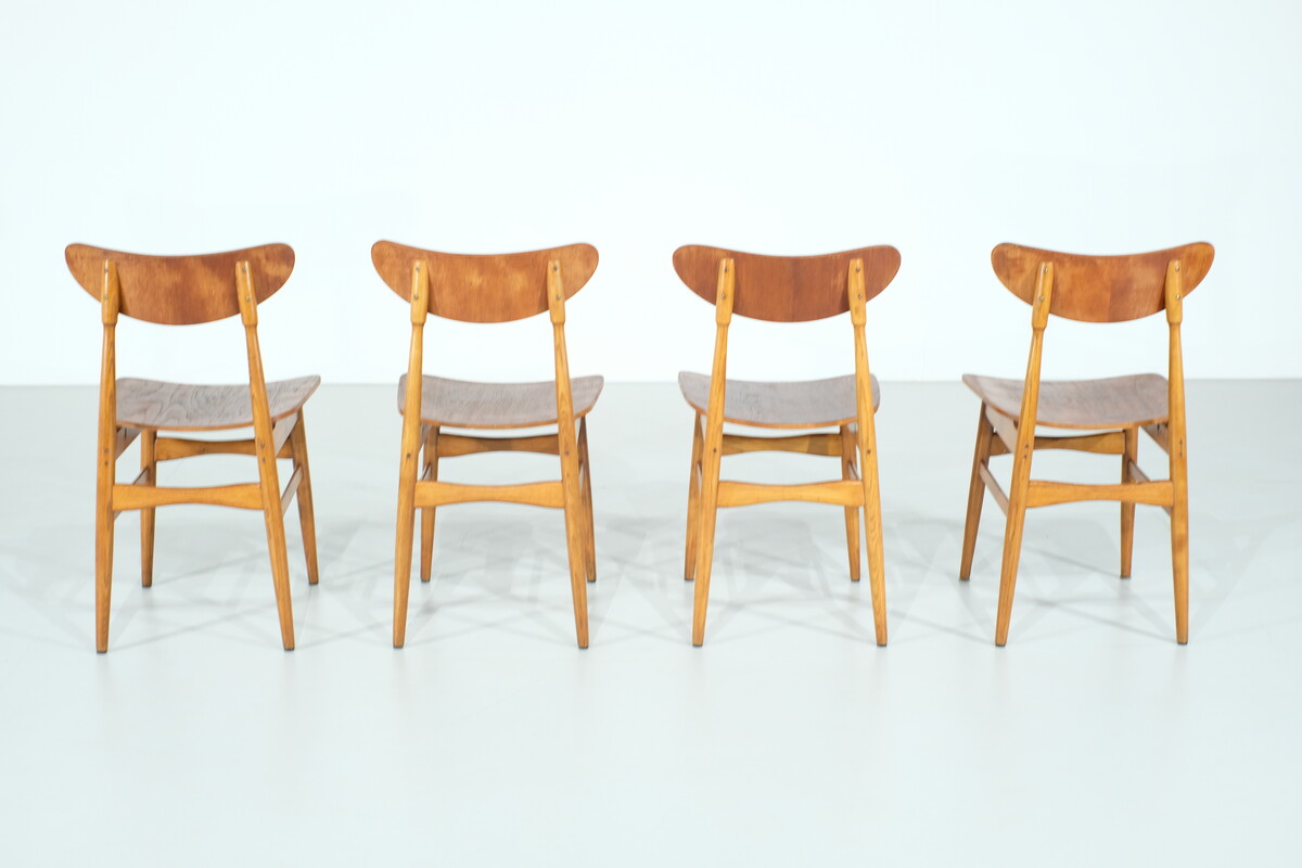 Set of 4 Scandinavian chairs - 1960s