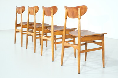 Set of 4 Scandinavian chairs - 1960s