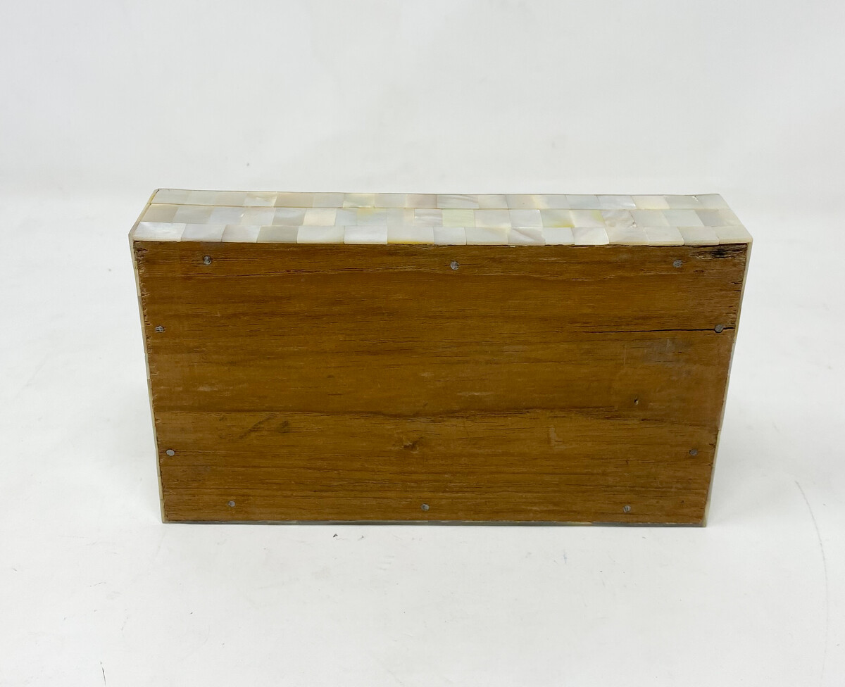 small mother-of-pearl box