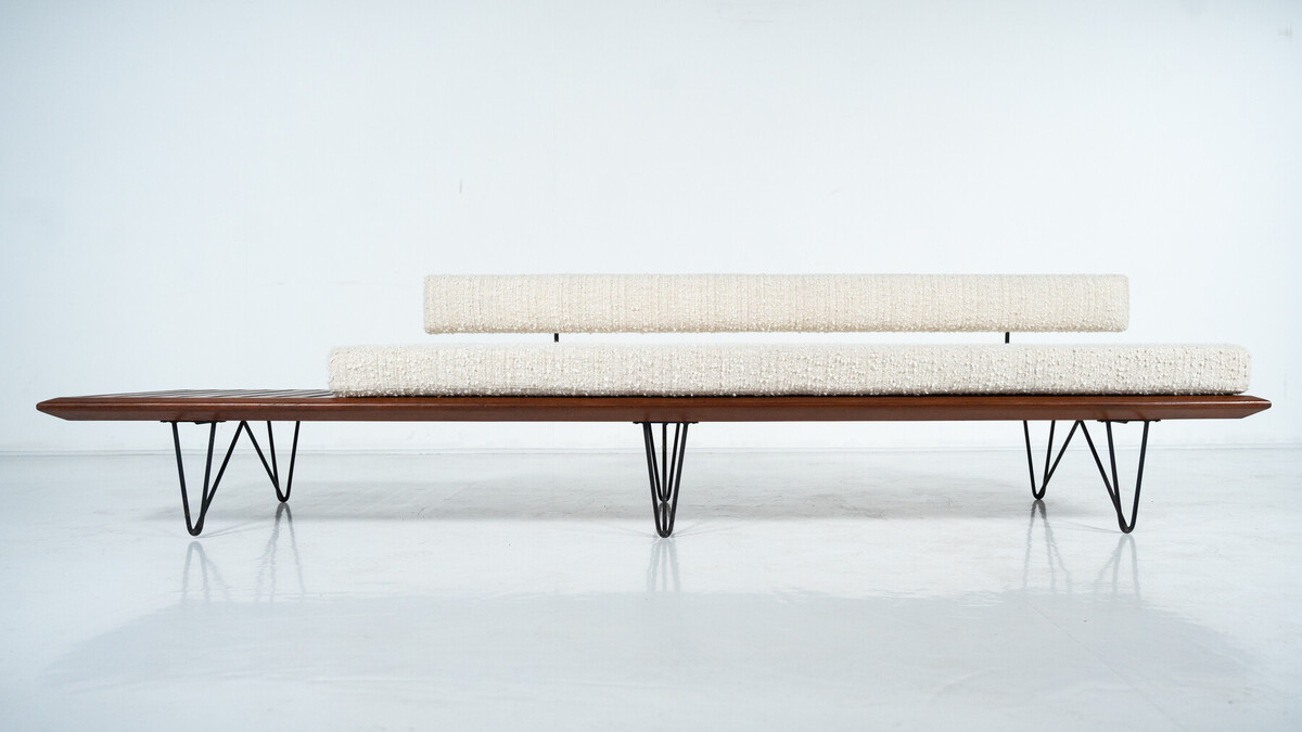 Sofa with integrated tabletop by Carlo Hauner & Martin Eisler for forma, 1950s