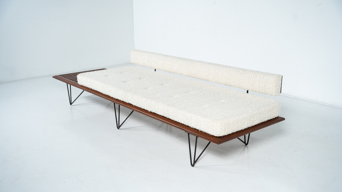 Sofa with integrated tabletop by Carlo Hauner & Martin Eisler for forma, 1950s