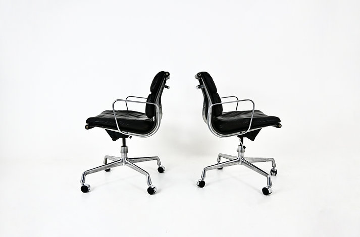 Soft Pad Chairs by Charles & Ray Eames for ring Mobelfabrikk Norway, 1970s