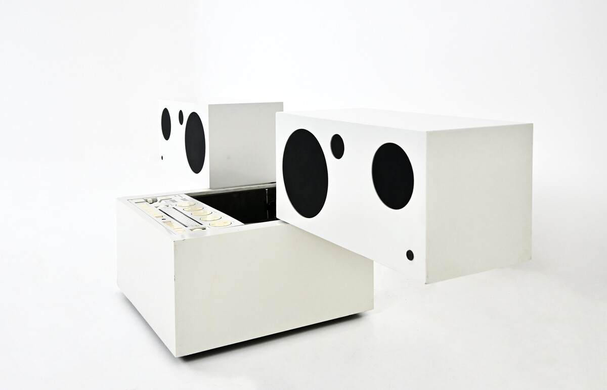 Stereophonic TOTEM rr130 Radio by Mario Bellini for Brionvega, 1970s