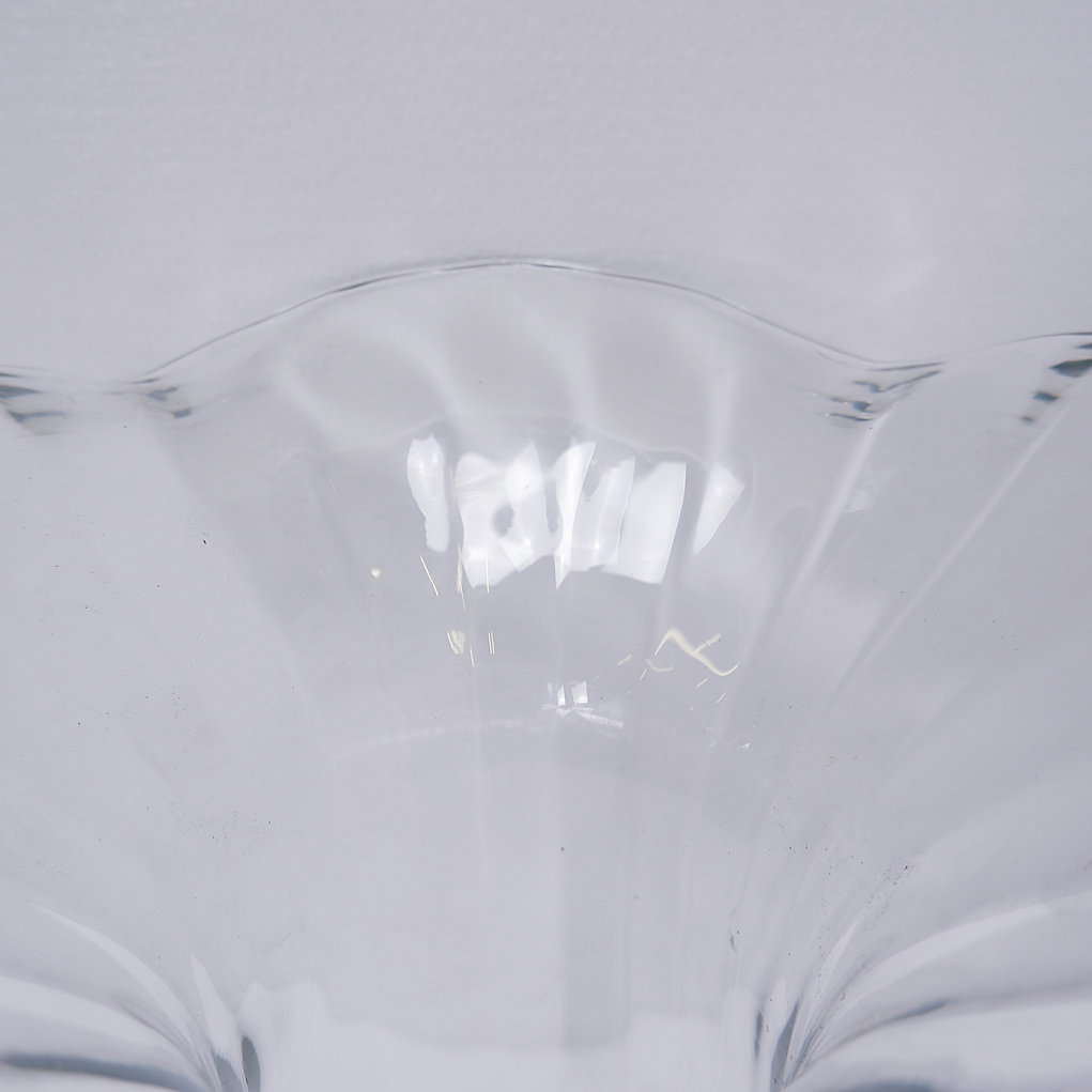 Transparent glass vase attributed to Peill & Putzler, 1970's