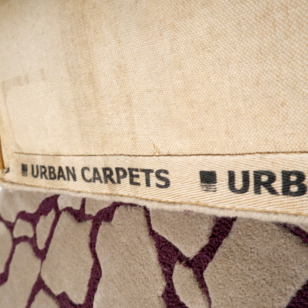 Urban Carpets large vintage two-tone rug - beige and aubergine 300x200cm