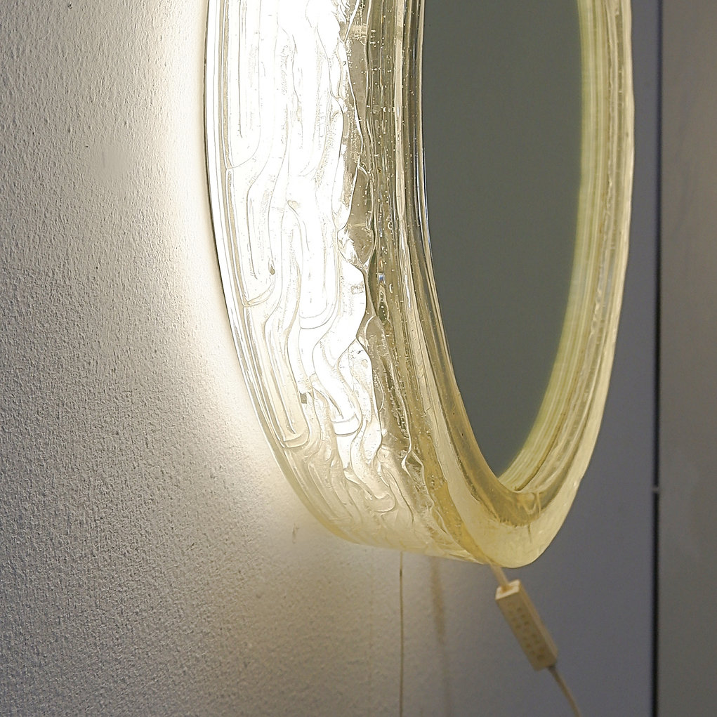 Vintage Duscholux mirror wall light, Germany, 1970's