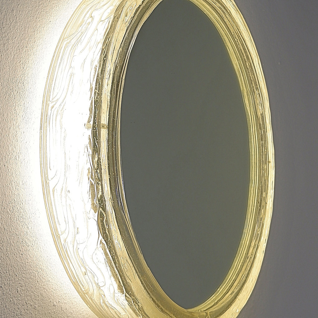 Vintage Duscholux mirror wall light, Germany, 1970's