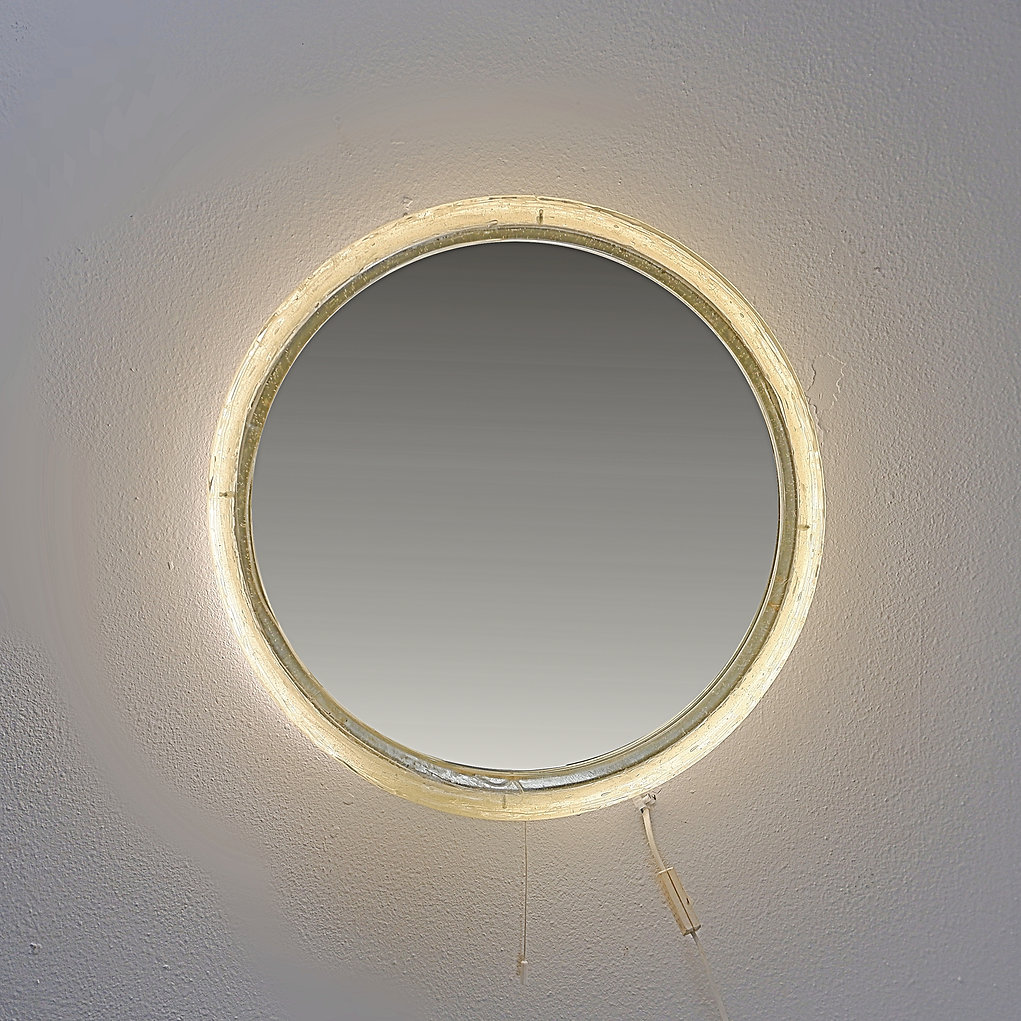 Vintage Duscholux mirror wall light, Germany, 1970's