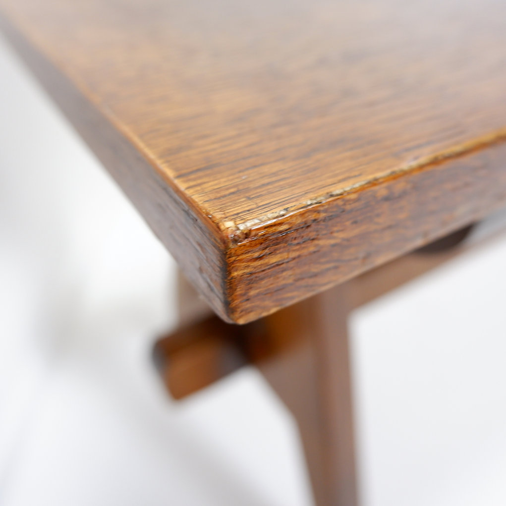 Vintage Solid Wood Coffee table with compass feet