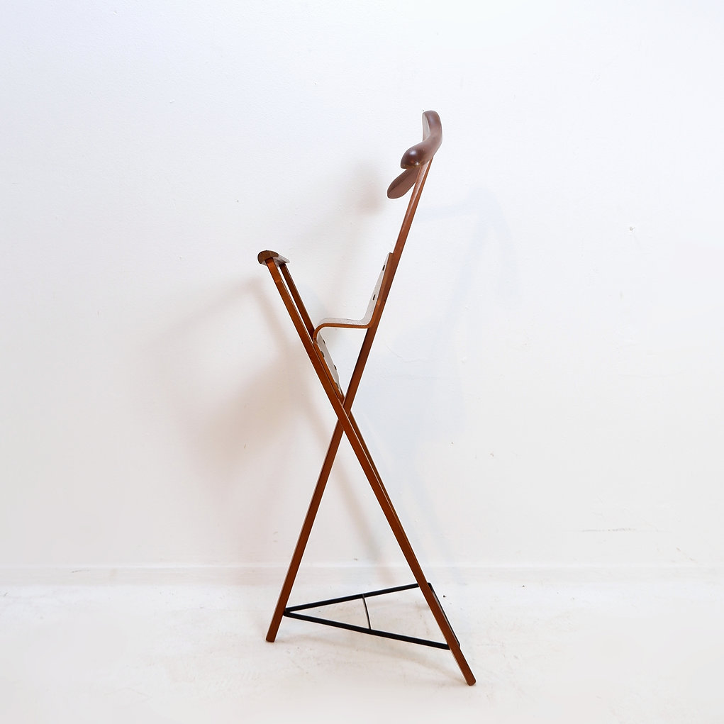 Vintage Valet stand by Lucien De Roeck for Bois Manu, Belgium, 1950s