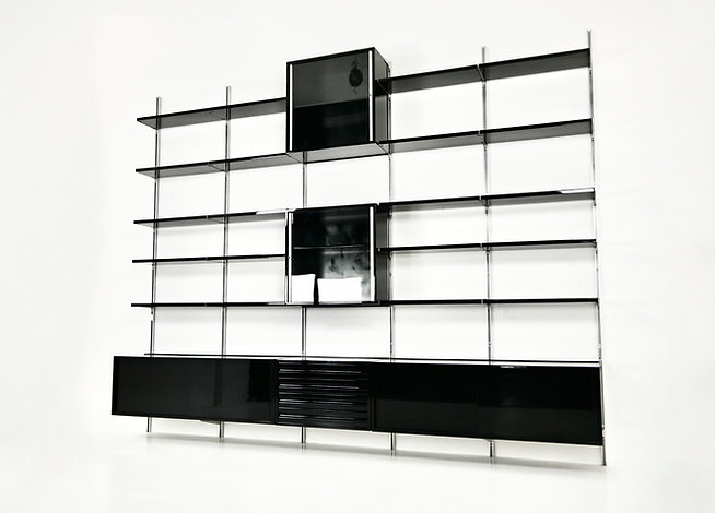 Wall unit E22 by Osvaldo Borsani for Tecno, 1950s