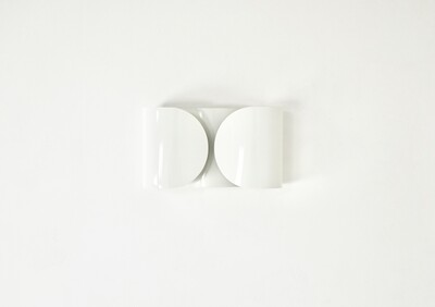 White Foglio Sconce by Tobia & Afra Scarpa for Flos, 1960s