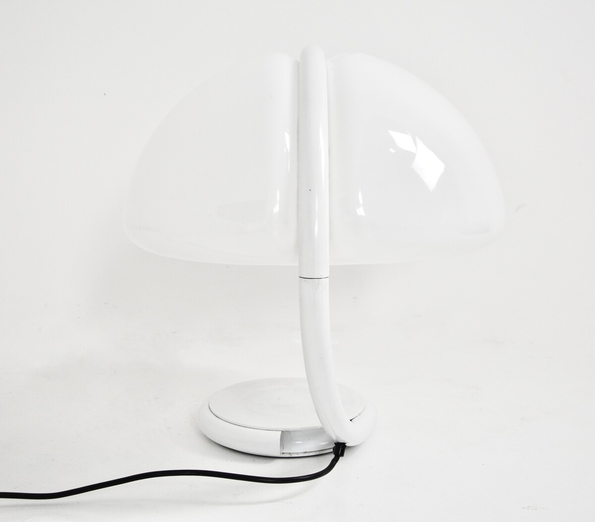 White Serpente Table Lamp by Elio Martinelli for Martinelli Luce, 1960s